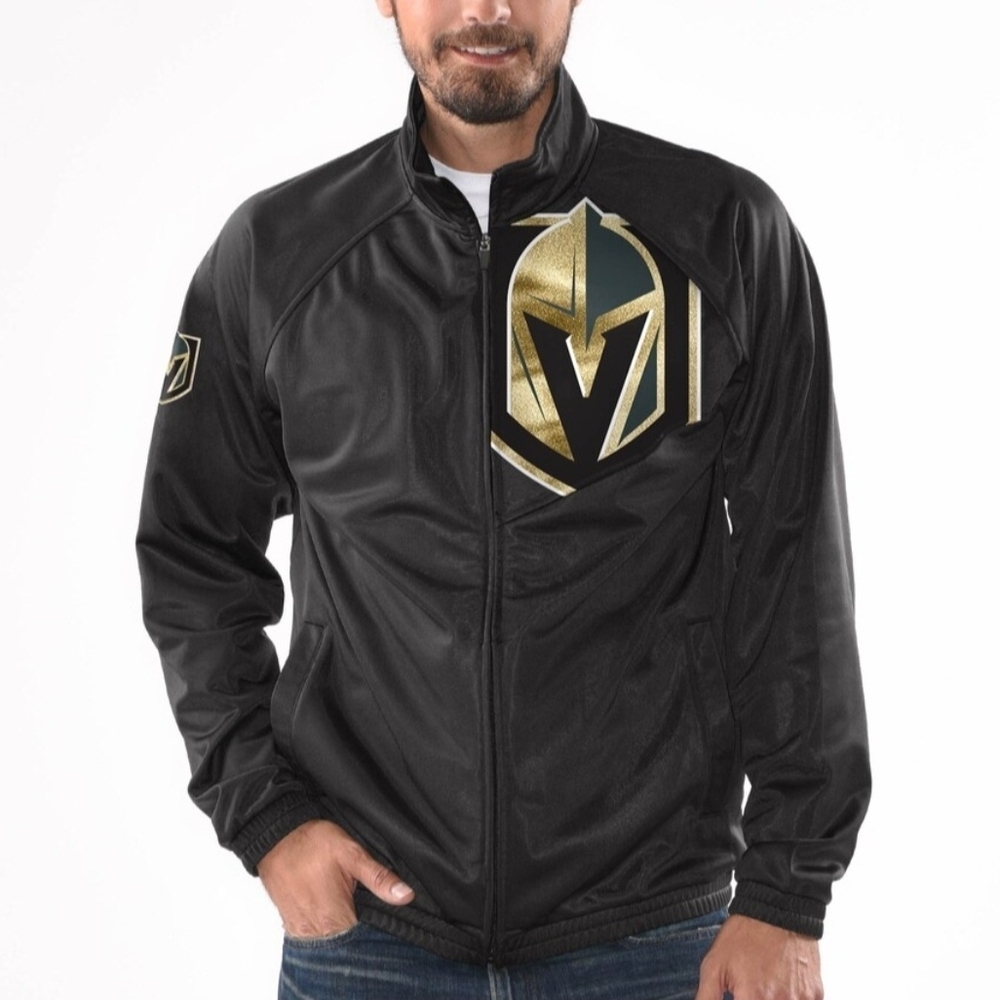 Vegas Golden Knights G-III Sports by Carl Banks Black Full Zip Jacket Size XL